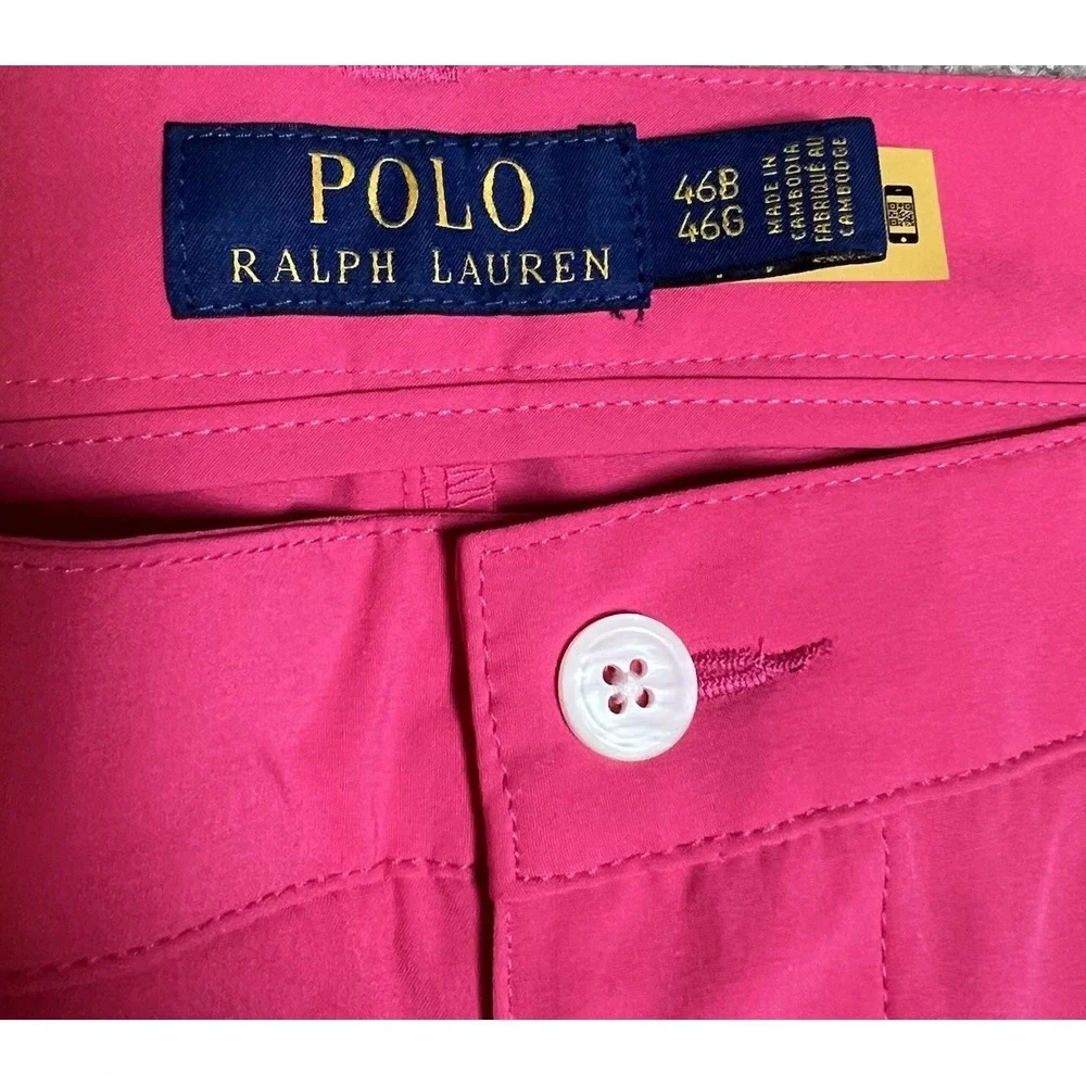 Polo RALPH LAUREN Men's NWT Classic  Stretch Performance Golf Shorts 46B Pink